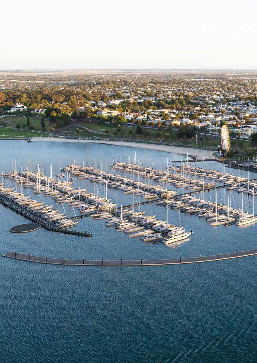 AT A GLANCE $13.1M COMMITTED FROM STATE AND FEDERAL GOVERNMENT $9.5 MILLION TOWARDS THE GEELONG WATERFRONT SAFE HARBOUR PRECINCT REDEVELOPMENT. $3.