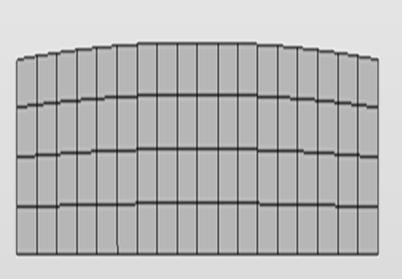 LOAD SHOE / WEAR PLATE SHAPE Round shape w/ large radius (72 ): 16 ksi contact