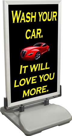 Windmaster Signs Effectively display your message whenever you need to. Snap open frame allows you to change your sign in seconds.