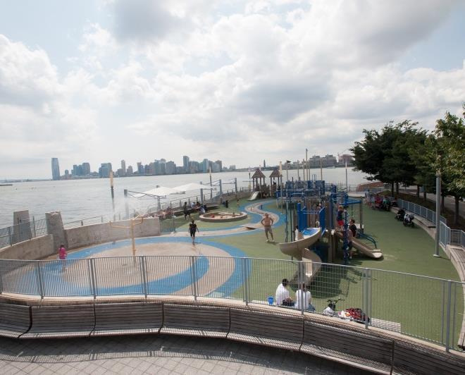 boulders Named as one of Time Out New York Kids' "25 Best Playgrounds in New York City" Features climbing equipment and slides, water and sand play, a pretend boat