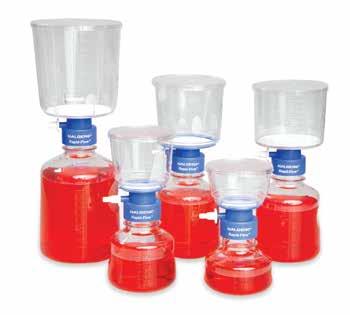 13 Thermo Scientific Nalgene Filtration Thermo Scientific Nalgene Rapid-Flow Filterware features a support system engineered to allow membranes to work at maximum efficiency - providing superior