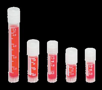 4 Thermo Scientific Nalgene Cryogenic Tubes Thermo Scientific Nalgene Cryogenic Storage Tubes protect samples with secure sealing, virgin class VI resins and sterility assurance level of 10-6.