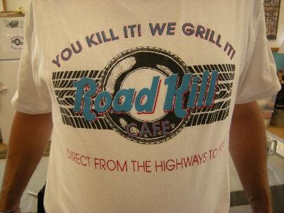 The theme for this week end was The Road Kill Café.