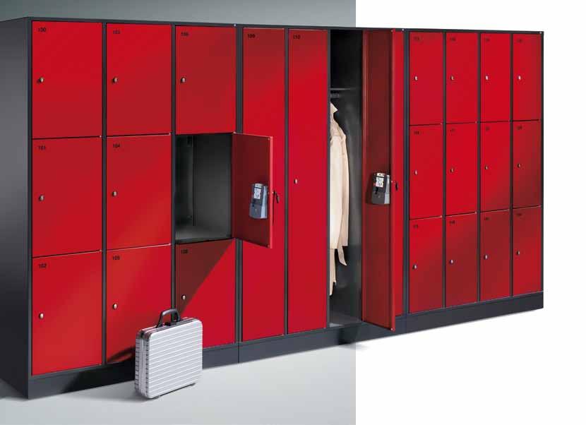 Steel Acrylic glass Assembled box lockers from C+P