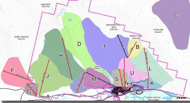 Figure 5: Skiing Potential Development Areas 5.