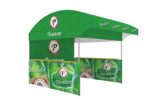 Available Sizes: 12 Diameter PROMOTIONAL TENTS l BAR TENTS PUBLI-IBT Igloo Bar Tent Our igloo bar tent simulate a real igloo, round and versatil shape.