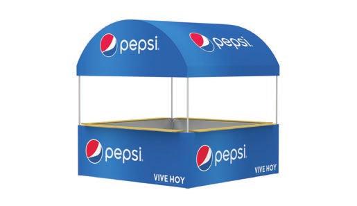 !!  Available Sizes: 12 Diameter PUBLI-FBT Futura Bar Tent The futura bar tent, another example of our commitment to our clients of bringing new ideas to promote their brands.