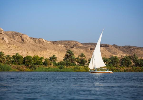 Day 6 : Elephantine & Kitchener Island Today we enjoy a relaxing sailing trip on the River Nile on board a traditional Egyptian felucca sailing boat.