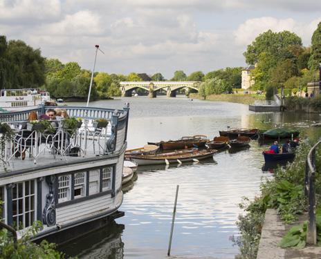 62 63 Richmond upon Thames Best known for its riverside walks and green spaces, including Richmond Park and Kew Gardens, Richmond upon Thames in the south west of London is a perennial favourite for