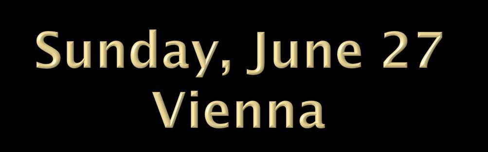 Morning Breakfast in the hotel At leisure Lunch independent 12.30 pm Transfer by coach from hotel to Opera House (take concert gear) 1.00 pm Visit to the Vienna State Opera House c. 2.