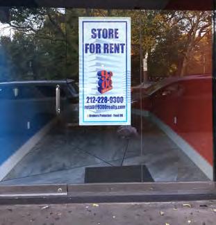 $13,995/mo 115 Ave A North Store (Between E 7 & St Marks) 500 sq ft plus garden and basement.
