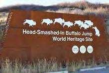 Just outside the town of Fort Macleod, visit HEAD-SMASHED-IN BUFFALO JUMP, a UNESCO World