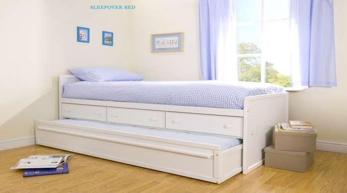 Sleepover Bed Designed for having friends or relatives to stay over, the Sleepover Bed has a pull-out section for the use of a