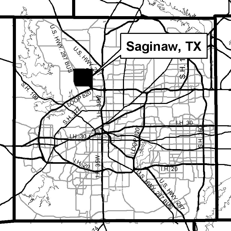 I. Population and Land Use DESCRIPTION OF THE PLANNING AREA The City of Saginaw is located in northwest Tarrant County adjacent to Fort Worth and Blue Mound.