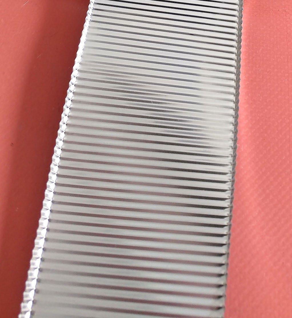 STAINLESS STEEL OPTIMIZED THROUGH DESIGN Corrugation of stainless steel allows thinner gauges of stainless to be used with similar strength,