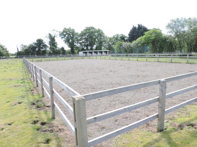 Beyond this separately can be found a further block of four stables/tack room, each measuring approximately 13' x 9'6" (3.96m x 2.9x).