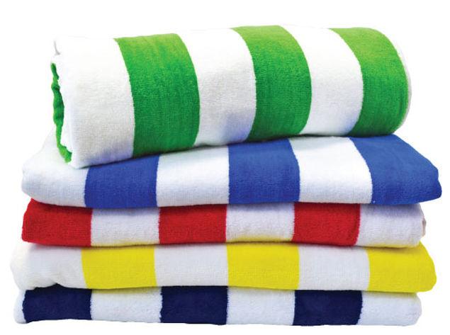 Beach Towel 100% Cotton terry towel with its vibrant contrasting