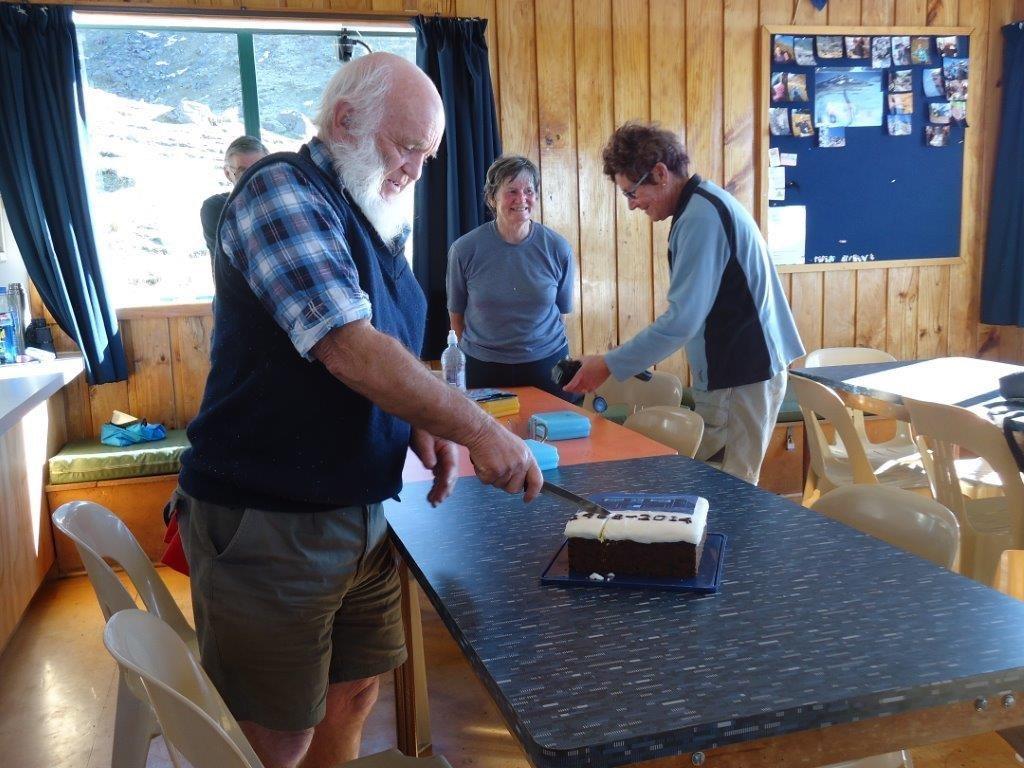 18 members enjoyed the annual cake cutting Cake
