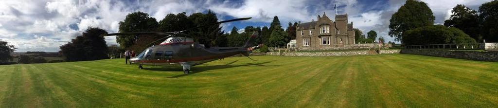 Helicopter transfers direct from the property Hot Air Balloon Safari (pick up from the front lawn) Exclusive McNab Challenge Dinner at Glamis Castle in Royal Dining Room Private Castle visits