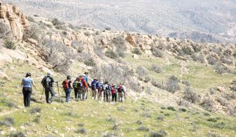 Once we arrive the hike will start from Dana Village, 1,200m above sea level, and head west into Dana valley with your trekking guides.