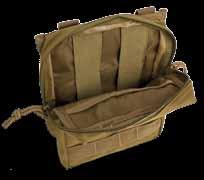 loops and slip pocket Ideal for carrying additional ammo or medical supplies