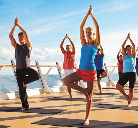 COMPLIMENTARY FITNESS CLASS On any 3-to 6-night cruise, buy one fitness class and get the second class free. On any 7-night cruise or longer, buy two fitness classes and get the third class free.
