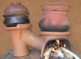 of training in the design and construction of large stoves and kitchen improvement to cater for commercial cooking such as preparing food and sweets for sale, making of pottery, etc.