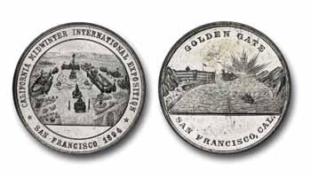 A version of the Golden Gate scene appears on a coin box and SH 7-27.
