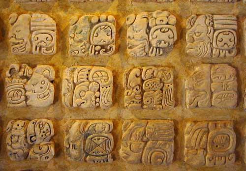 Maya Writing 800 glyphs