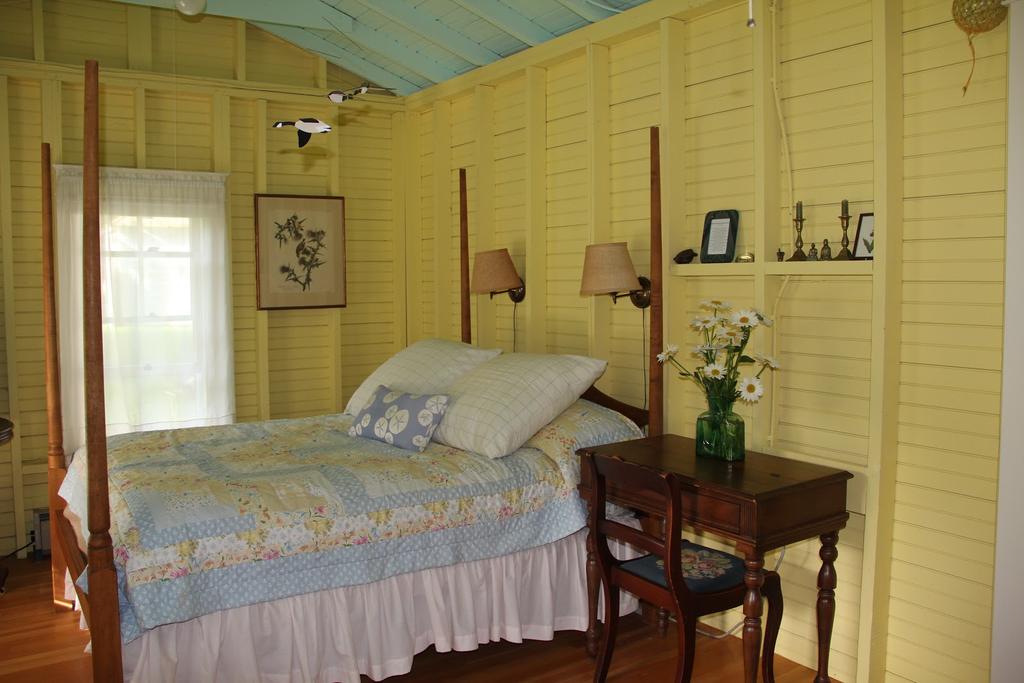 ) The Cottage Cottage Interior The cozy cabin is a bit like glamping, great for