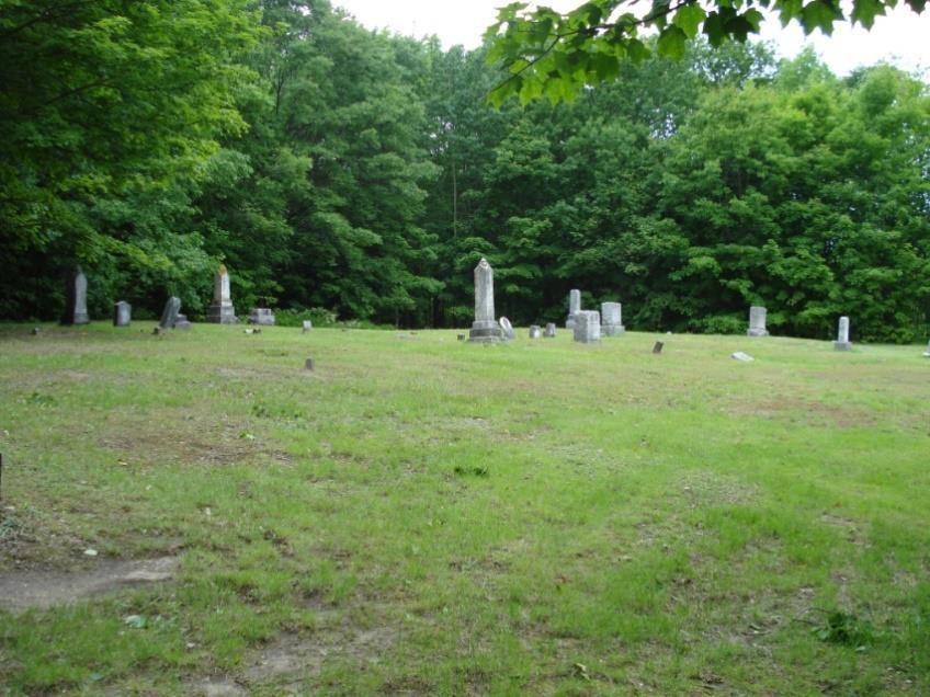 east. * Grave marker of