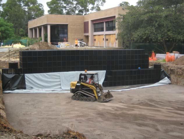 McKinnon Lawn and Building 36 Terrace Constructed in two stages, the first stage was completed during the session break at the end of 2010 providing a new terrace at the western entry to