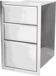 Triple Drawer (Overall Dimension 17 W x28 H) Doors NMSDS 27-1/4 W x 16-1/4 H Small