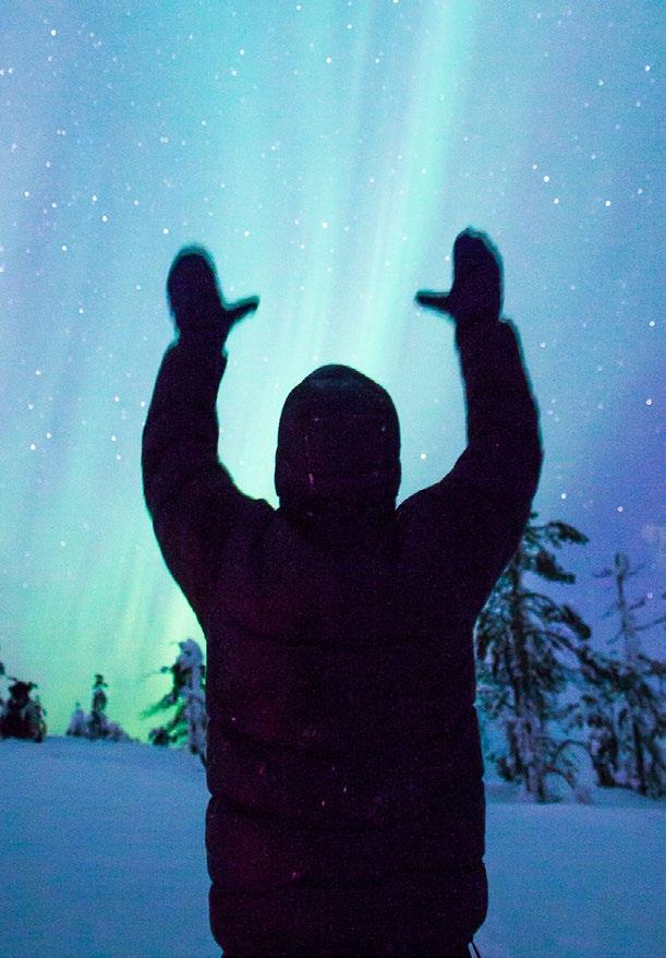 By Guidance on how to take pictures of the Northern lights Visiting Northern lights spotting areas by snowmobiles Chance of taking photos of the Northern lights Departures:
