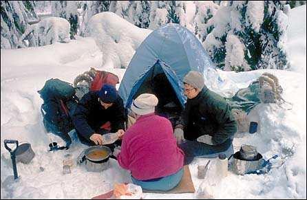 If you merely want to experience camping in the snow without the hard work, you may prefer a tent.