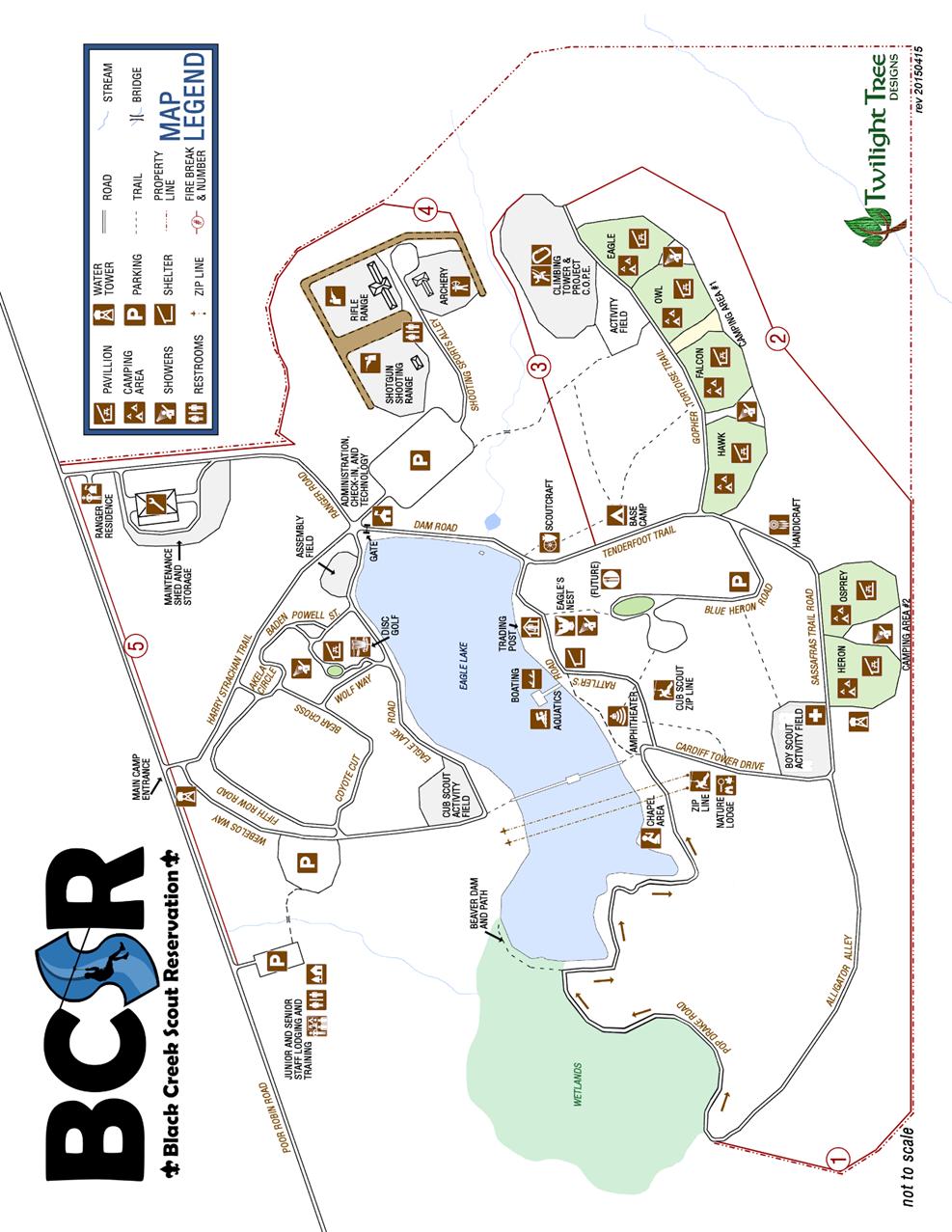 General Map of BCSR An updated map with rotations will be given in
