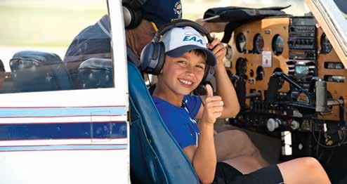 Ground School, a first flight lesson, and flight training scholarships. Visit EAA.