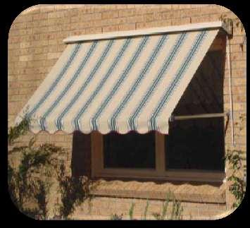 Product Details BRUNSWICK - Pivot Arm Awning Flexible awning to shade windows on homes that are more than 2 stories to allow for a more consistent visual aesthetics.