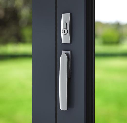 Use on front entrance door, hinged/french doors or hinged service door in bifold configuration.