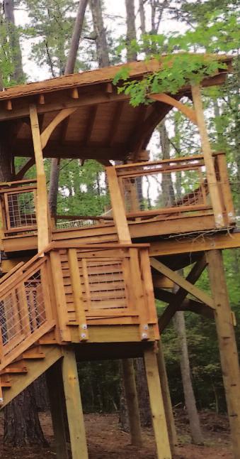 Photos courtesy of Camp Cho-Yeh Camp Cho-Yeh s treehouse would remain on Larsen s wish list for six years.