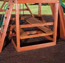 Ladder with Handrails Options: Wave Slide Acadia Picnic