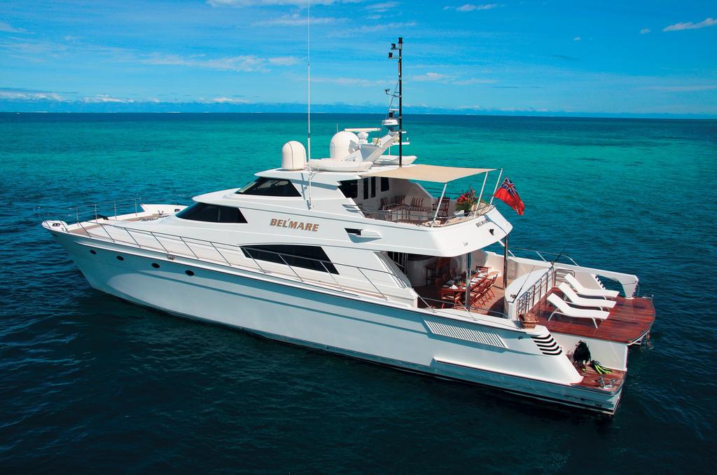 Bel Mare 24m/87 Charters in: Fiji Built/Refit: 2005 Beam: 8.35 Sleeps: 6 Cabins: 3 With a top speed of 25 knots, Bel'Mare is ideal for island hopping.