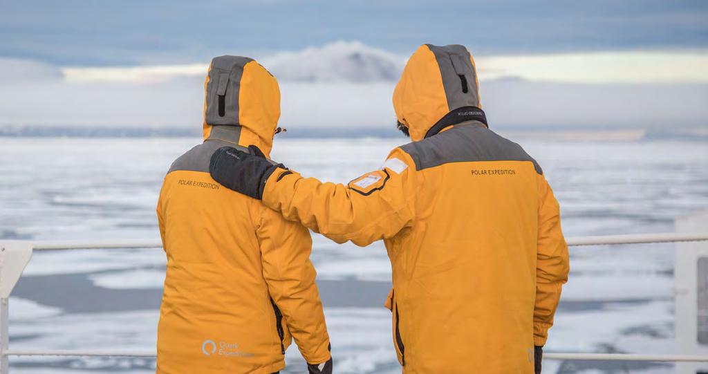 Inclusions YOUR SPITSBERGEN EXPEDITION INCLUDES Shipboard accommodation with daily housekeeping All meals, snacks, soft drinks and juices on board Beer and wine during dinner All shore landings per