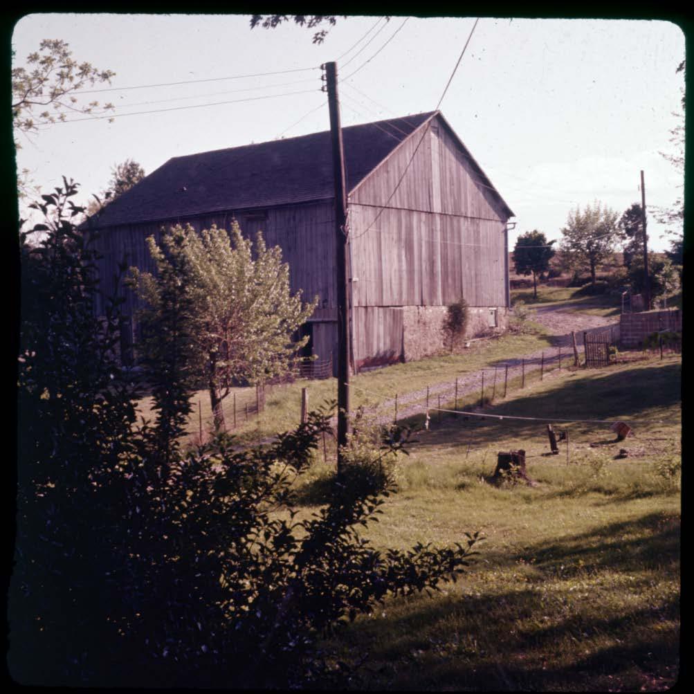 DiMedio barn, photographed from Wilson s kitchen window to look like a Wyeth