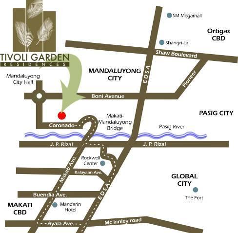 LOCATION It s just few minutes away from the Makati, Mandaluyong and Ortigas