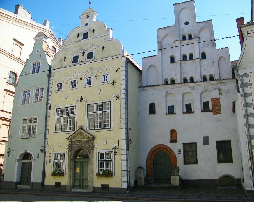 The Three Brothers, the oldest set of dwelling houses surviving in Riga.
