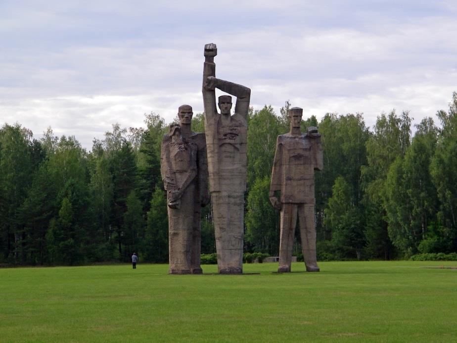 We then stopped at the Salaspils Memorial Ensemble, built at the site of the Nazi s Salaspils Police Prison and Work Education Camp.
