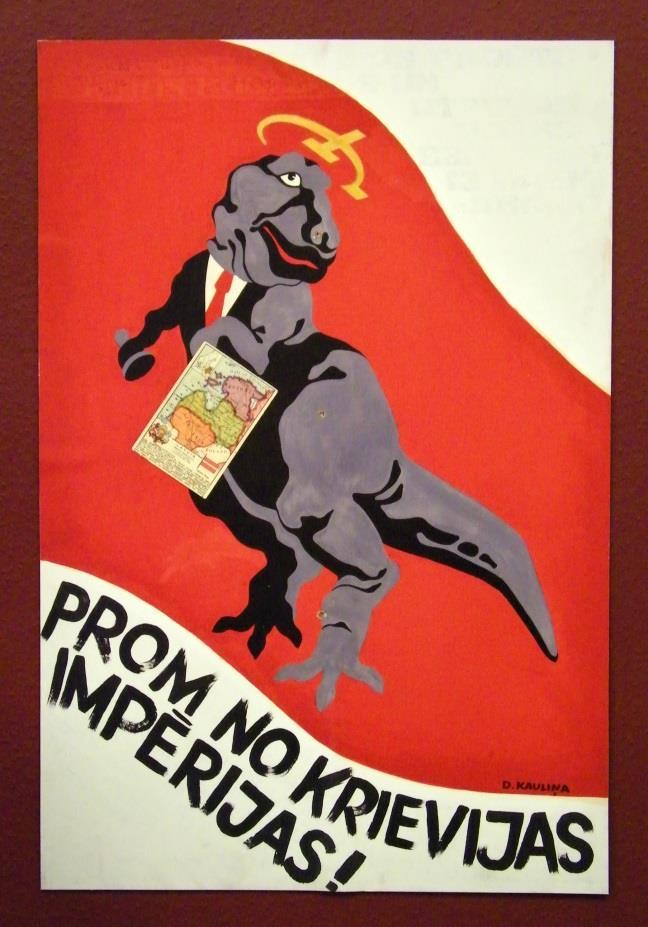 Anti-Soviet Union poster in the ,