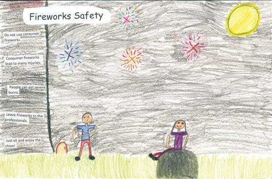 These important reminders on firework safety are not only great for children, but for grownups as well!