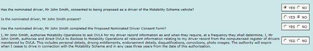 If a nominated driver is not present at the time of application, then a Nominated Driver Consent form must be completed by the driver and given to you so